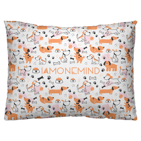 I AM - Pet Pillow - Orange Dogs