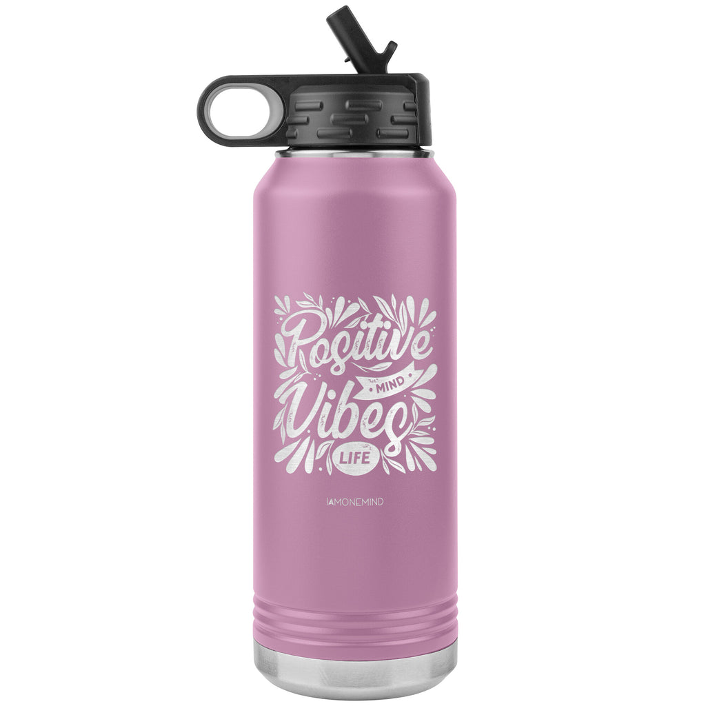 I AM - Positive Mind Vibes Life - 32oz. Water Bottle Tumblers Stainless Steel