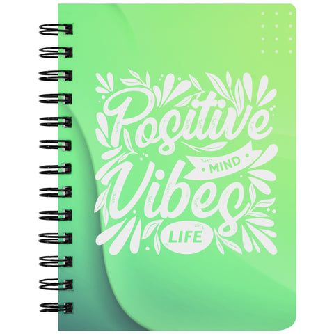 I AM - Positive Mind Vibes Life - Spiral Notebook