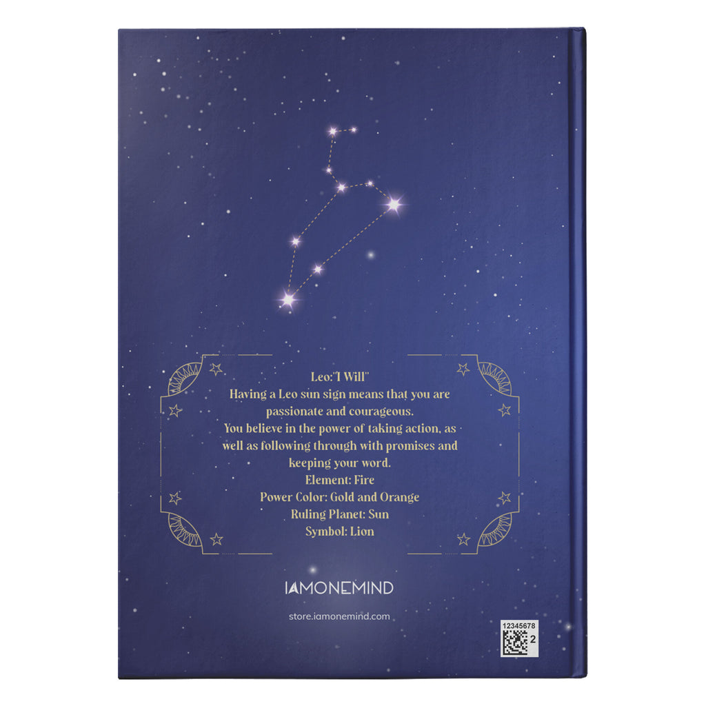 I AM - Zodiac Hardcover Journal - Leo