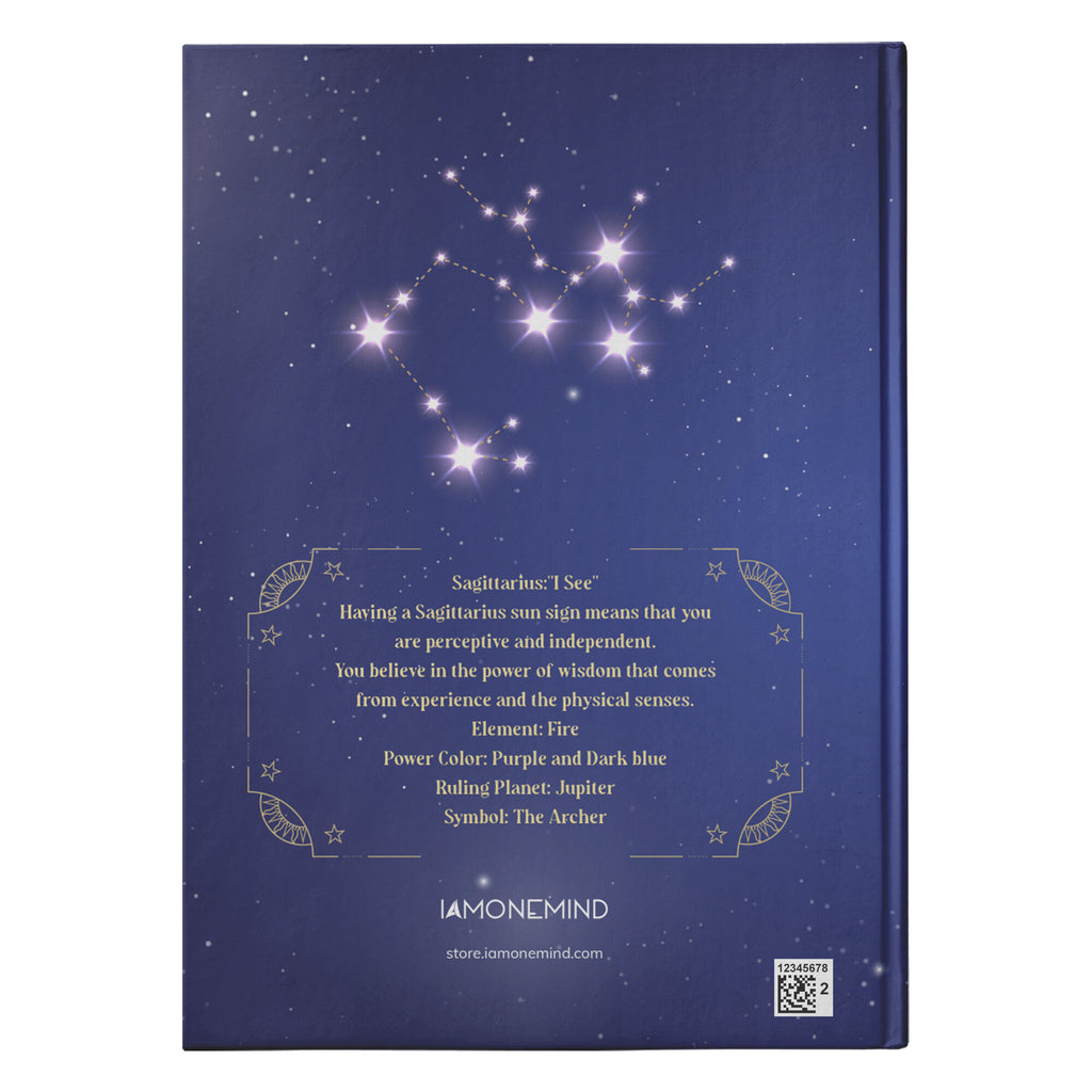I AM - Zodiac Hardcover Journal - Sagittarius