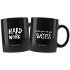I AM - Hard Work is the Formula for Success - Combo Black 11 oz Mugs